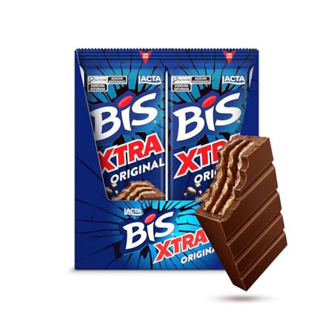 Chocolate Bis Xtra ao Leite - Display com 24 unidades de 45g