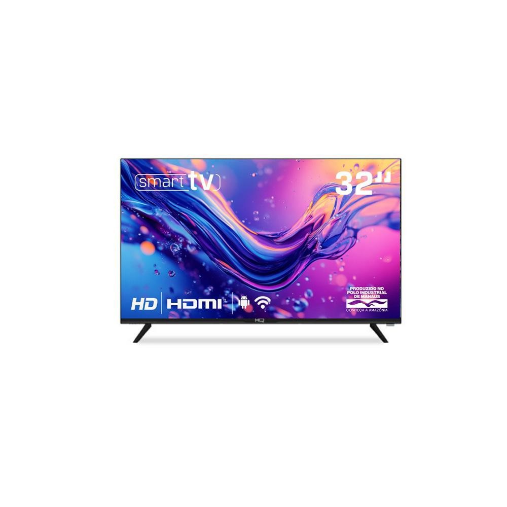 Smart TV HQ 32" HD sem bordas Sistema Android Slim HQS32NKHM
