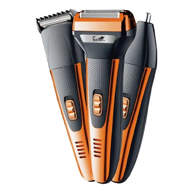 Máquina de Barbear Elétrica Multifuncional Laranja 5V