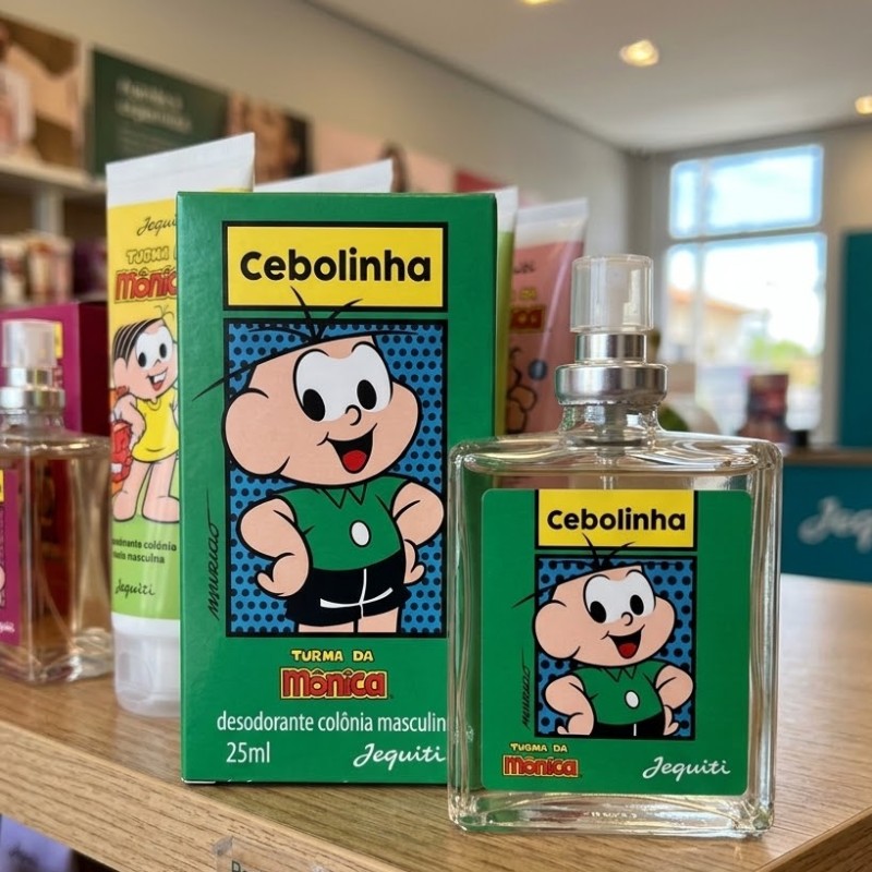 Perfumes Colônia Miniatura Cebolinha Turma da Mônica Jequiti 25ml