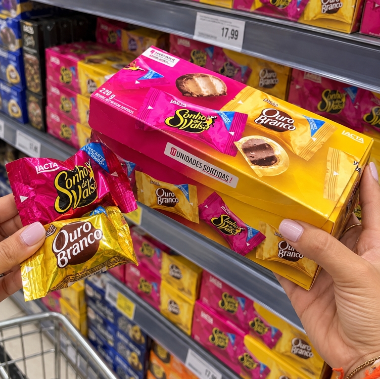Caixa Sonho De Valsa E Ouro Branco Sortidos 220g