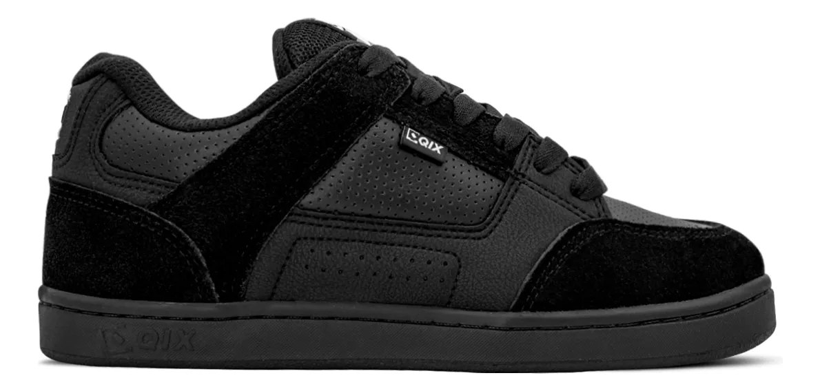 Tênis Qix Skate Retrô AM Unissex - Preto