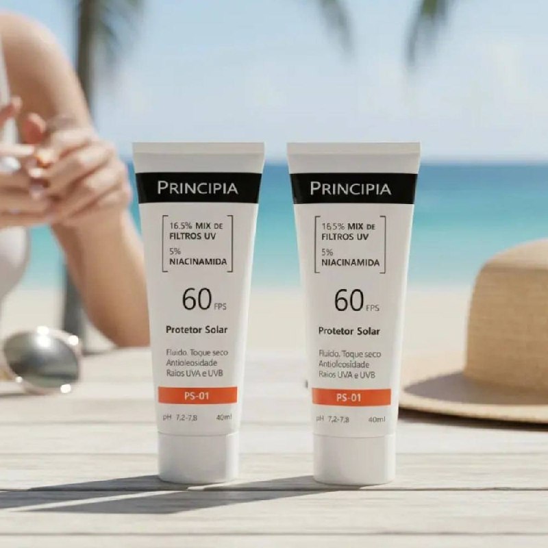 Principia Kit Protetor Solar Facial PS 01 FPS60