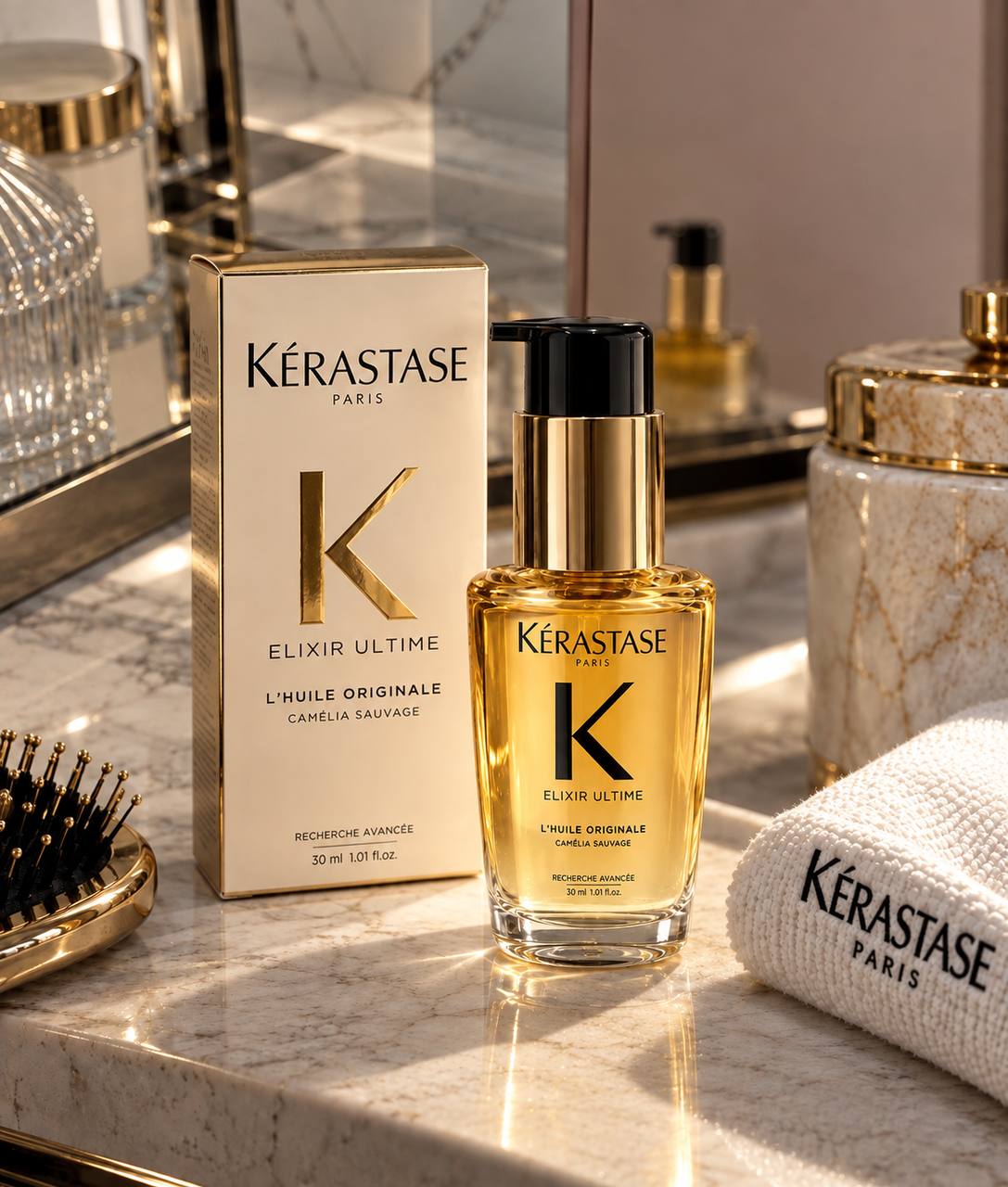 Óleo Capilar de Viagem Tamanho Mini Kérastase Elixir Ultime 30ml