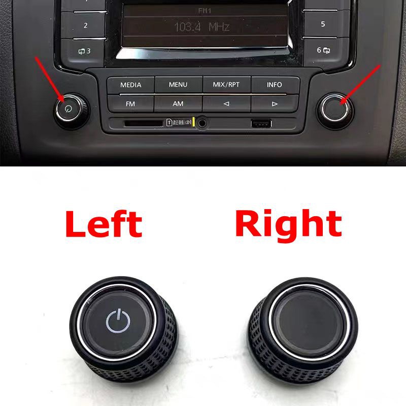 Botão de Rádio e Volume para Volkswagen Jetta, Touran, Bora e LaVida