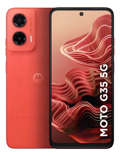 Smartphone Motorola Moto G35 5G 256GB 4GB RAM + 8GB RAM Boost Coral