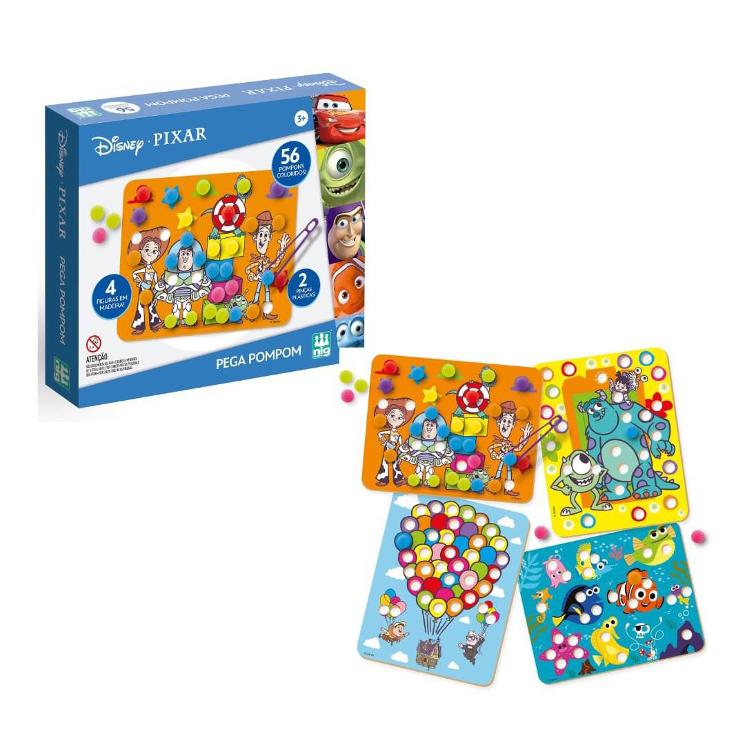 Brinquedo Educativo Pega Pompom Disney