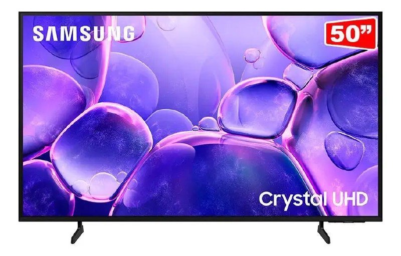 Smart TV U8600F Crystal UHD 4K 50 2025 Preto Samsung