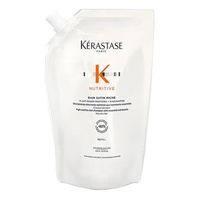 Shampoo Nutritivo Refil Cabelos Muito Secos Bain Satin Riche Kérastase 500ml