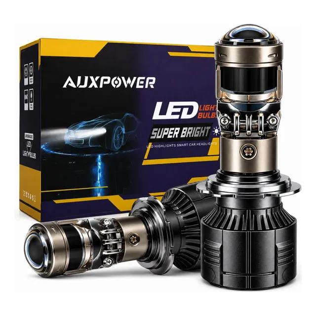 Lâmpada Canhão LED Mini Projetor 40000lm H4 H7 H8/11 HB3 HB4 Branco-Frio