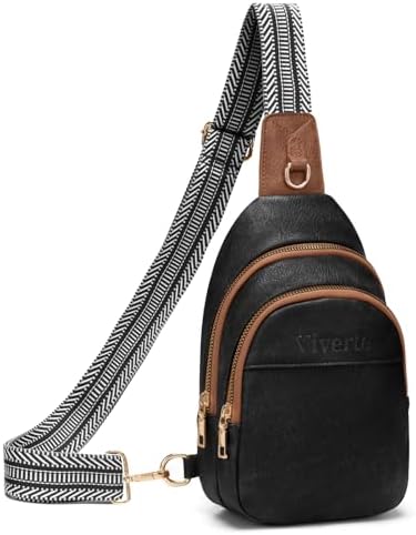 Viverte Bolsa Tiracolo Feminina Pequena de Couro Pochete Transversal