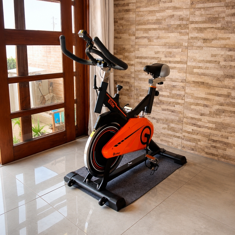 Bicicleta Ergométrica Gallant Elite Spinning Roda de Inércia 13kg até 110kg Mecânica Gsb13hbta-pt