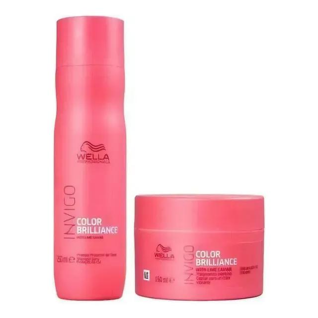 Kit Wella Brilliance Shampoo 250ml e Máscara 150ml