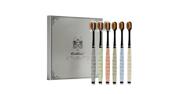 Kit 6 Escovas de Dente OralGos Macias