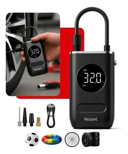 Calibrador de Ar Digital para Pneu Portátil Compressor USB