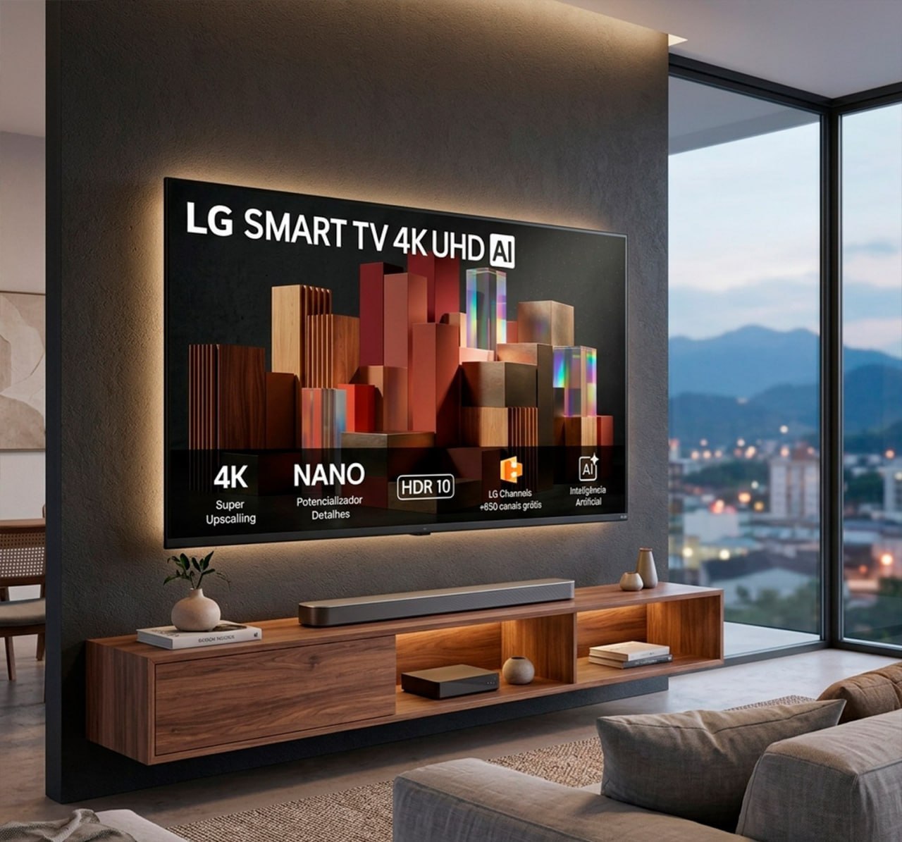 Smart TV LG 55" 4K Ultra HD NANO AI WebOS 26
