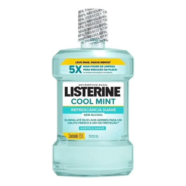 Antisséptico Bucal Cool Mint Zero Álcool 1,5l Listerine
