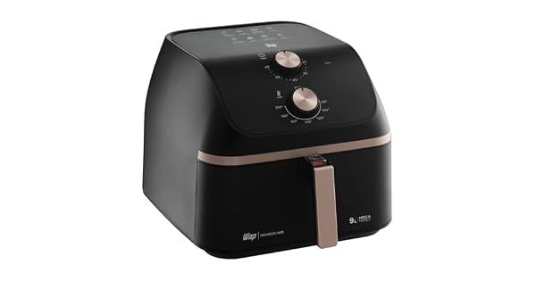WAP Fritadeira Air Fryer MEGA FAMILY 9 Litros com Cesto Amplo e Circulação de Ar 360°