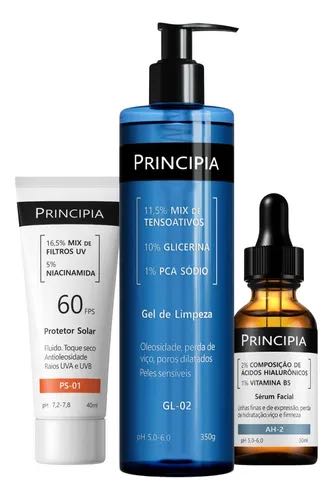 Kit Primeira Rotina Principia (GL-02 350g, AH-2 30ml, FPS60 40ml)