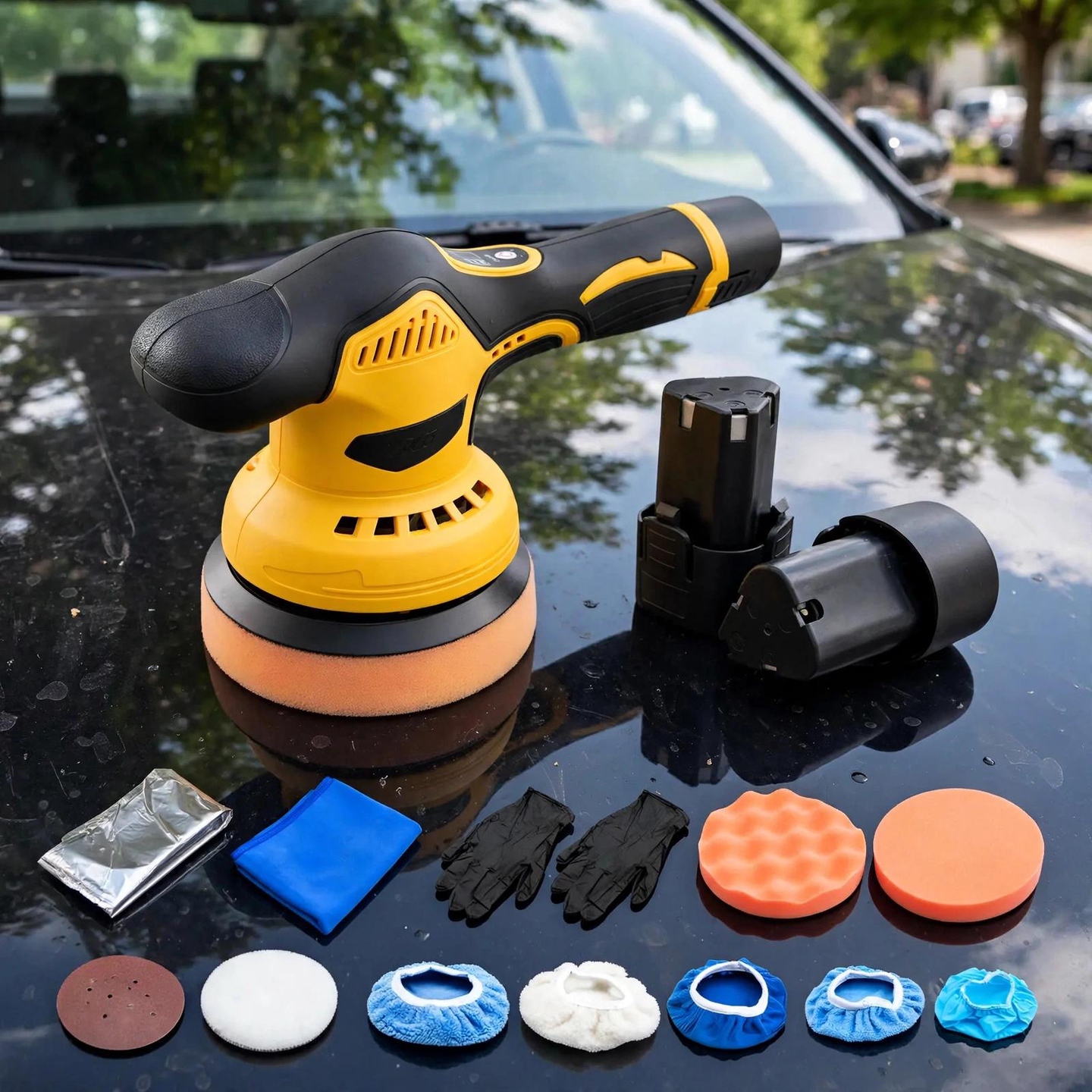 Politriz Automotiva Lixadeira Orbital Sem Fio 2 Baterias