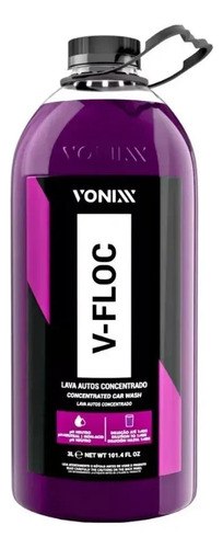 Shampoo Automotivo Neutro V-Floc Concentrado 3L Vonixx