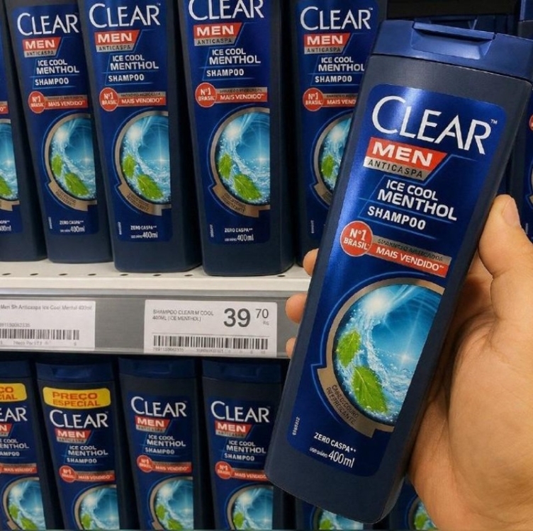Clear Shampoo Men Anticaspa Ice Cool Menthol 400ml
