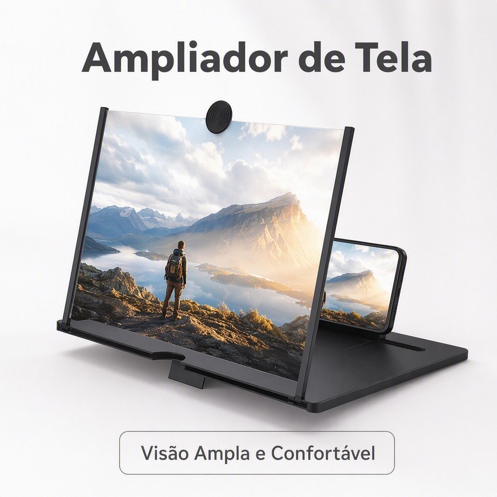 Amplificador de Imagem da Tela do Celular Lupa 3D