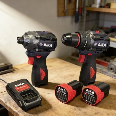 Kit de Parafusadeiras Aika Dr10a + W150b com Acessórios