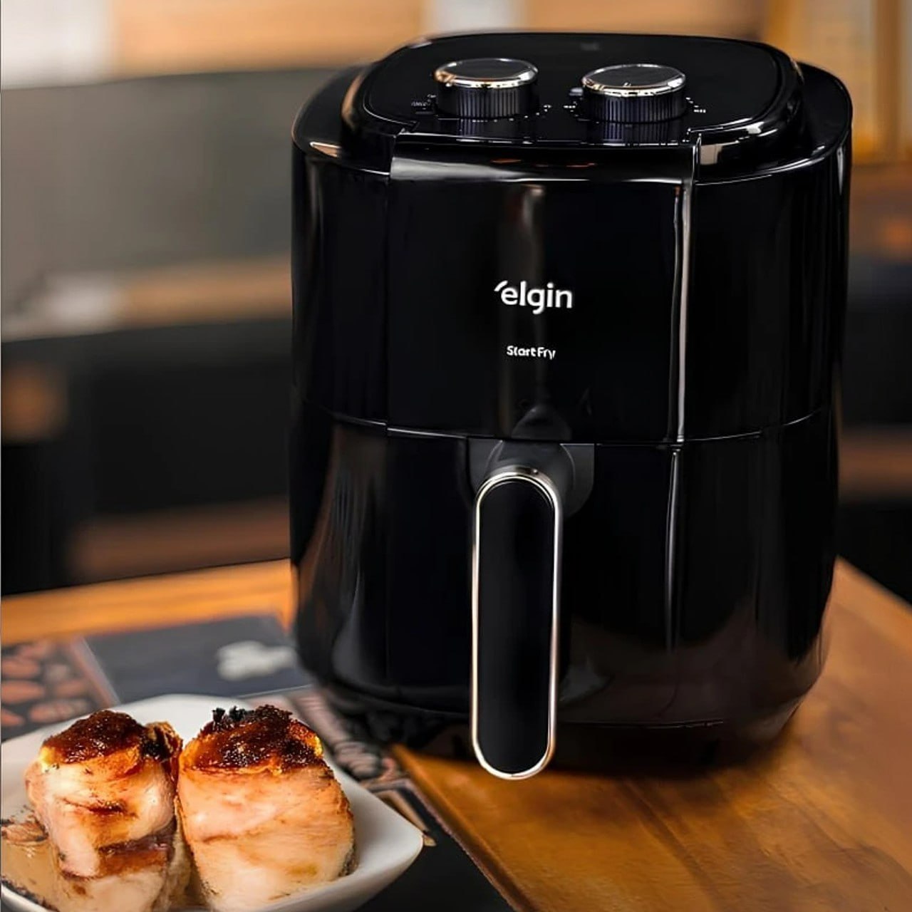 Fritadeira Air Fryer Facilita Fry 3,5L Preta Elgin 127V
