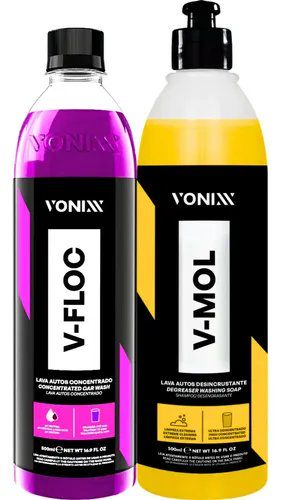 Kit Shampoo Automotivo Vonixx V-Floc e V-Mol