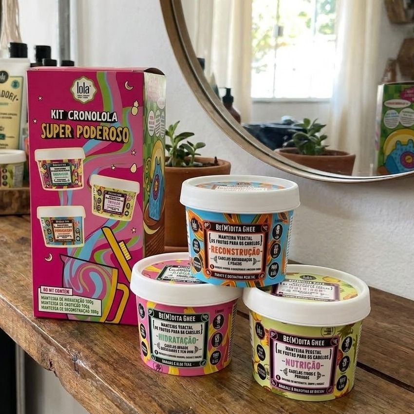 Kit Capilar Cronolola Lola Cosmetics 3 Máscaras 300 mL