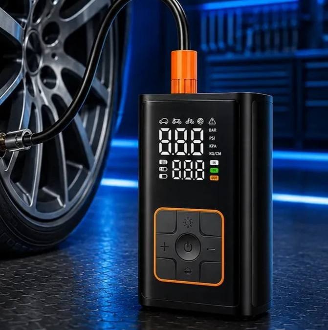 Compressor Portátil Car Air Pump Digital com Visor