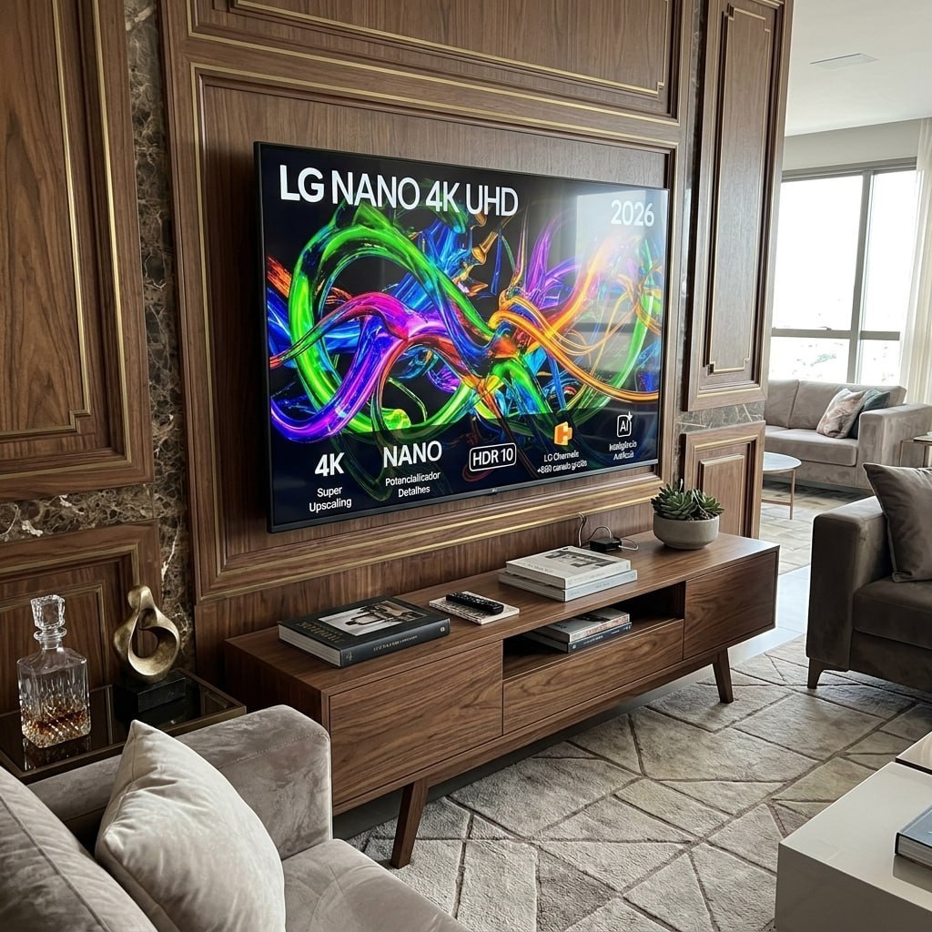 Smart TV LG 43" 4K Ultra HD Nano AI Magic WebOS 26 43UN85