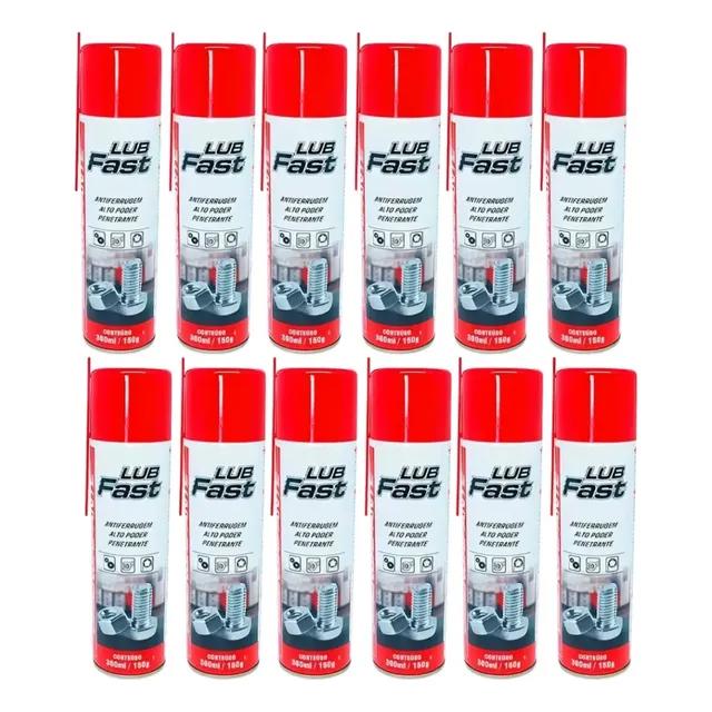 Kit 12un Lubfast Óleo Protetivo Desengripante 300ml