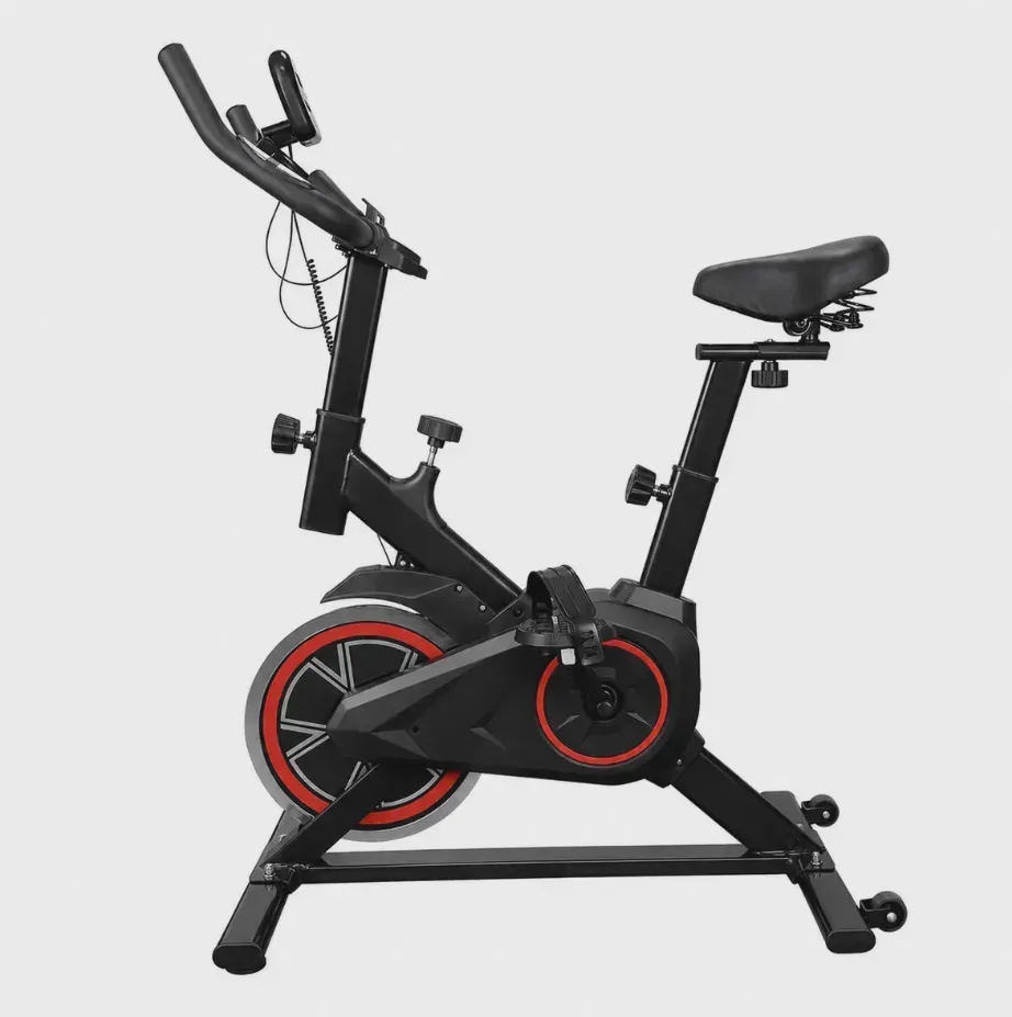 Bicicleta Ergométrica Bike Spinning com Volante e Display LCD