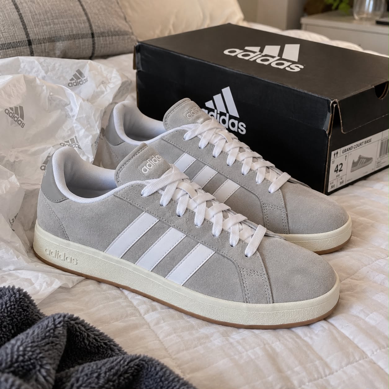 Tênis Masculino Grand Court Base 00s Cinza Adidas