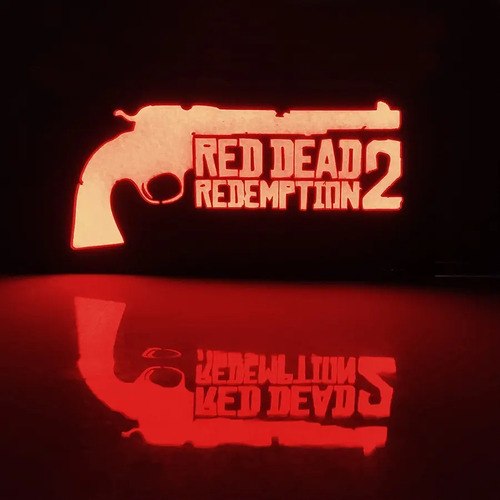 Luminária Gamer Setup Gamer Red Dead Redemption 2 LED