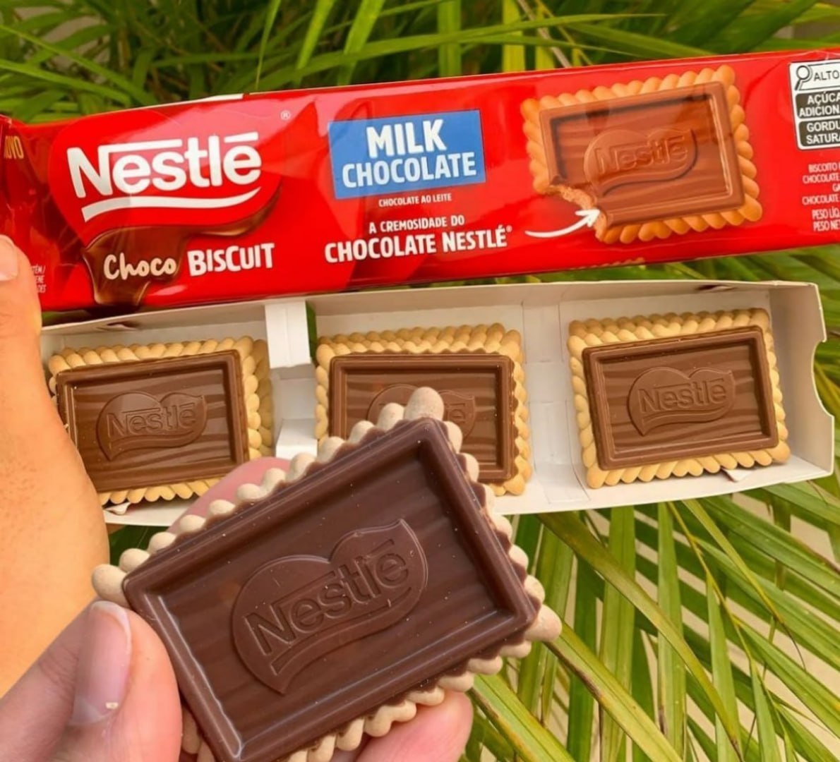 Biscoito com Chocolate Chocobiscuit Nestlé Ao Leite 78g