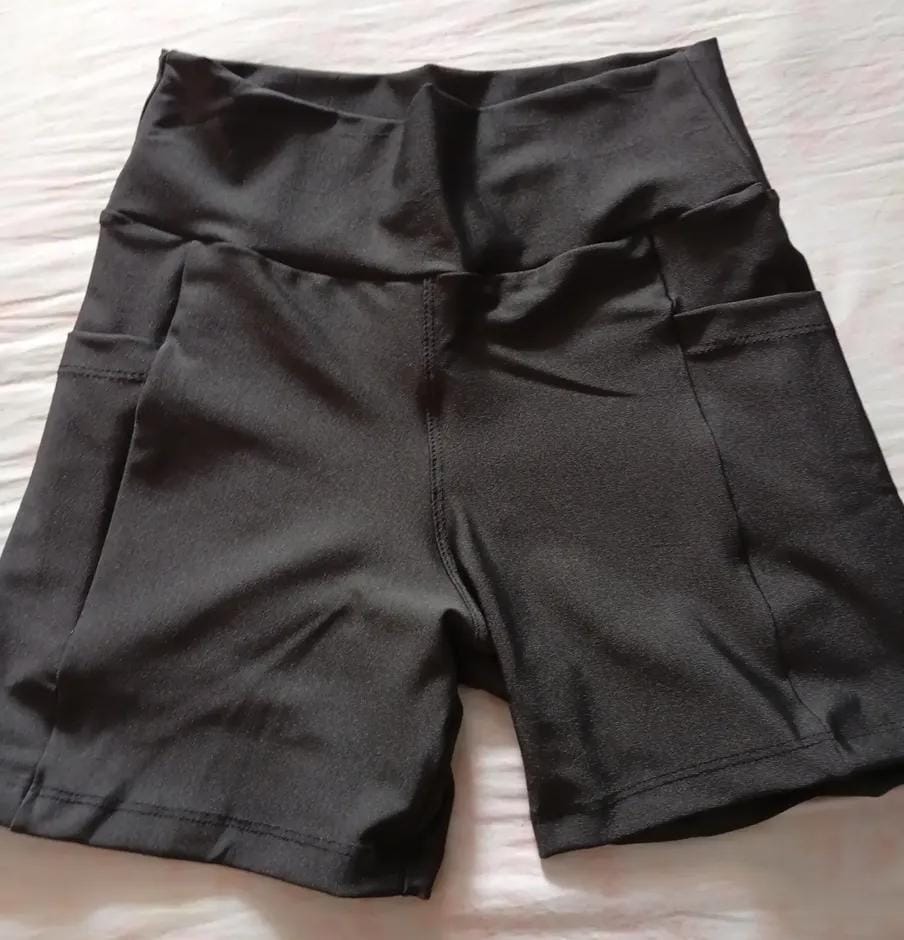 Shorts Academia Feminino Modelador com Bolso Zero Opacidade