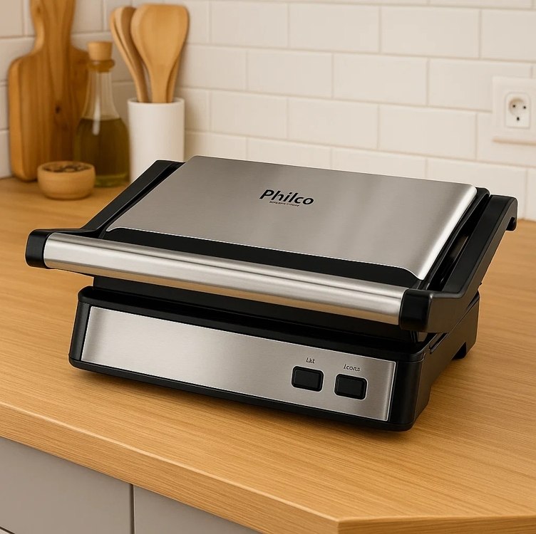 Grill Philco PGR21PI Preto/Inox 1000W