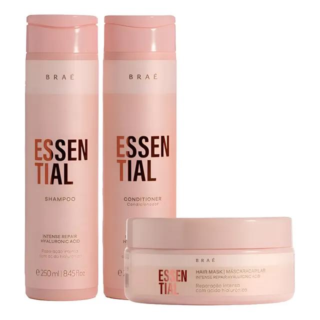 Braé Essential Kit Shampoo 250ml + Condicionador 250ml + Máscara 200g
