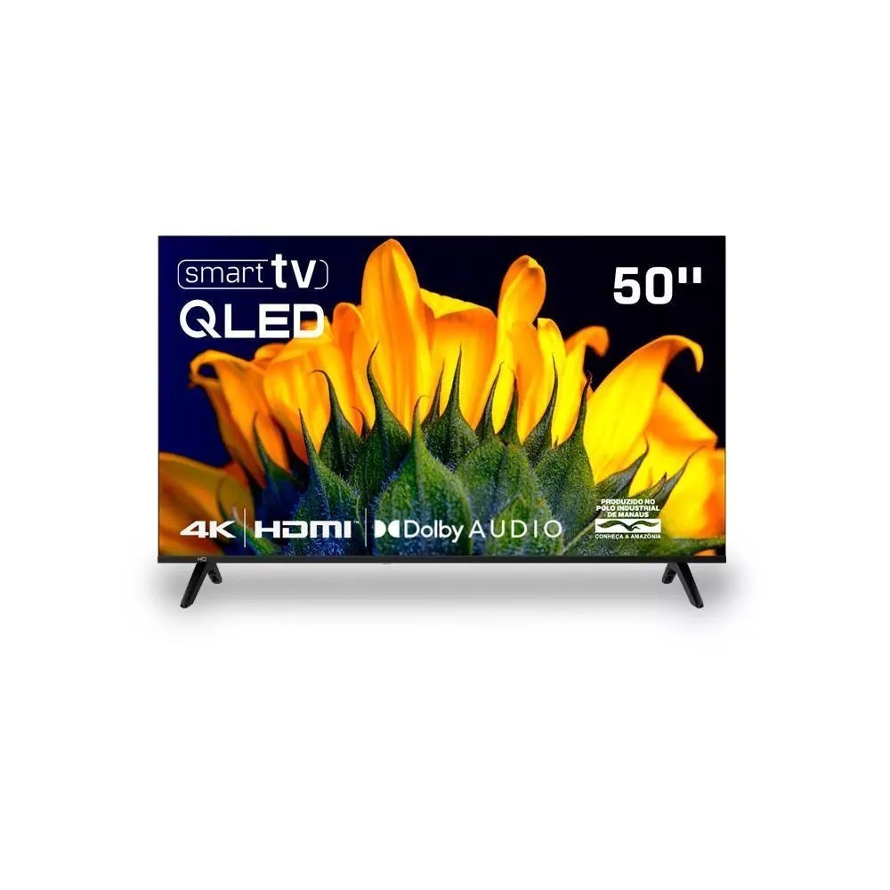 Smart TV HQ QLED 50 Polegadas 4K