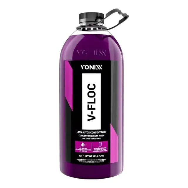 Shampoo Automotivo Neutro V Floc Concentrado 3L Vonixx