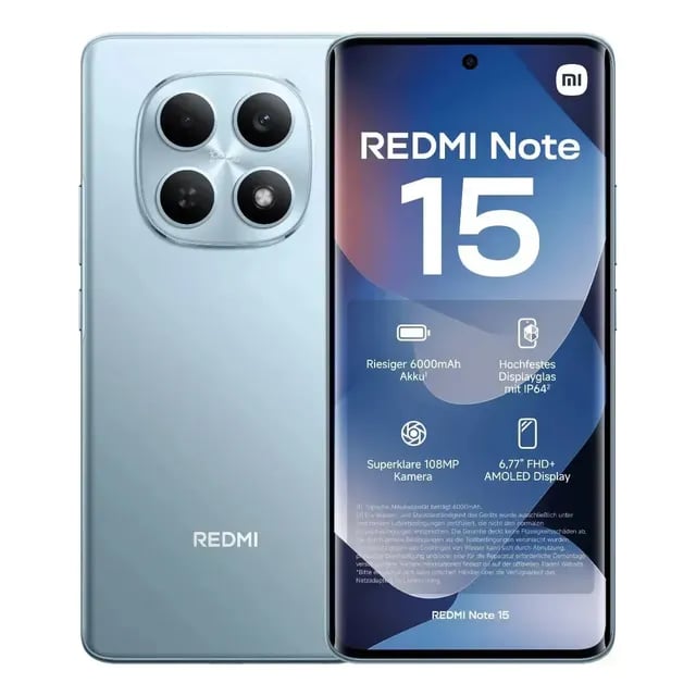 Xiaomi Redmi Note 15 Global 256GB 8GB+4 RAM 108MP 6,77"
